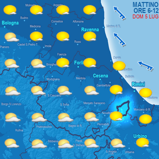 Mappa di previsione mattino (ore 6-12)